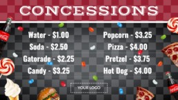 concession stand template for digital signage