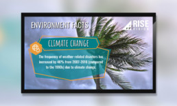 environmental issue facts template for digital signage