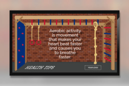 health tips template for digital signage